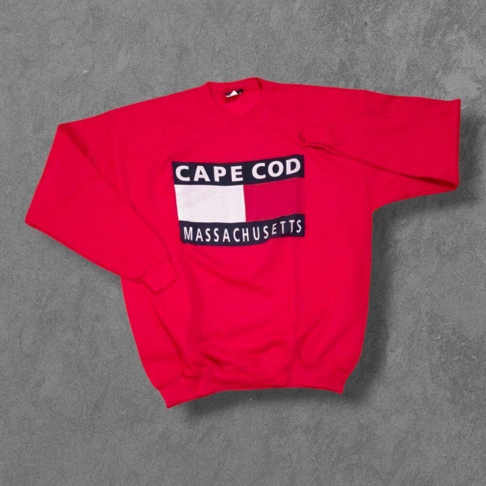 Vintage Cape Cod USA Made Sweatshirt Adult XL Nautical Destination Preppy